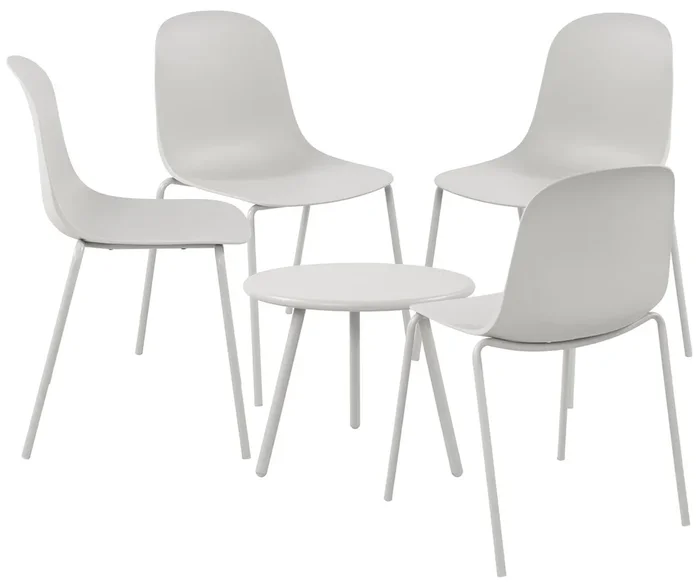 Suite de 4 plazas Berdin Plástico Gris claro 156X156X85 cm