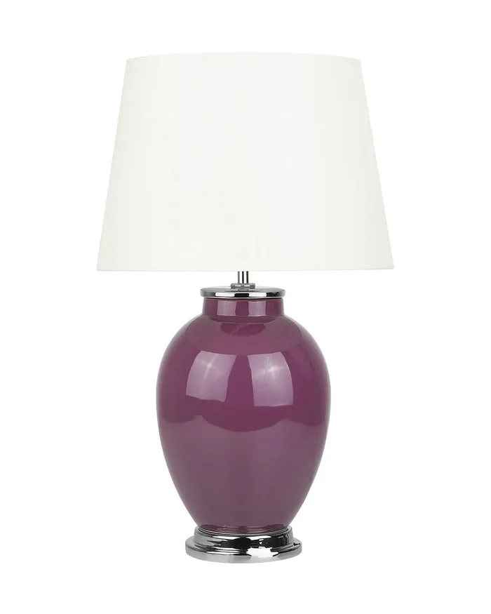 Table Lamp BRENTA Ceramic Purple