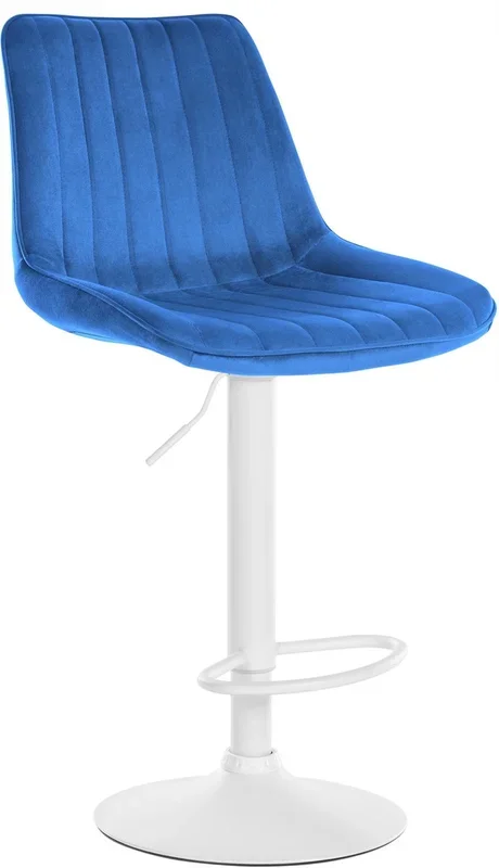 Taburete de bar Toni en terciopelo 50×49.5×91-112 cm