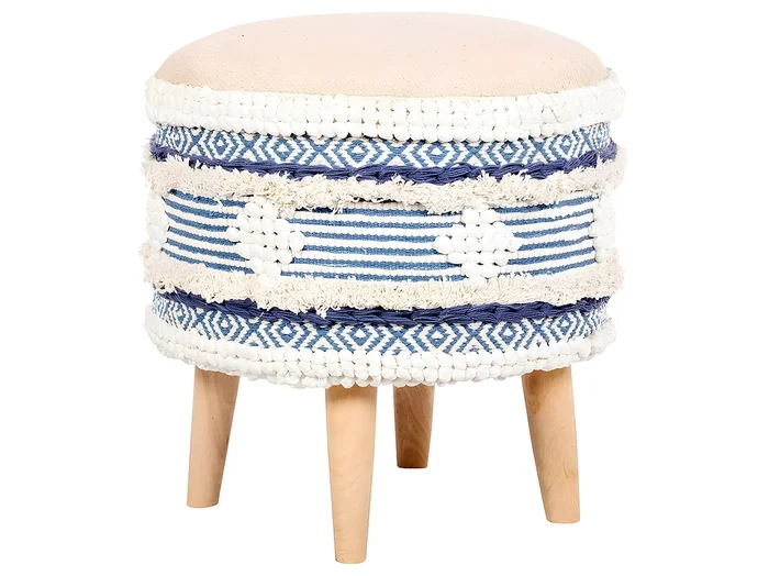 Taburete Puff Redondo – Estilo Boho Bali – Josephine
