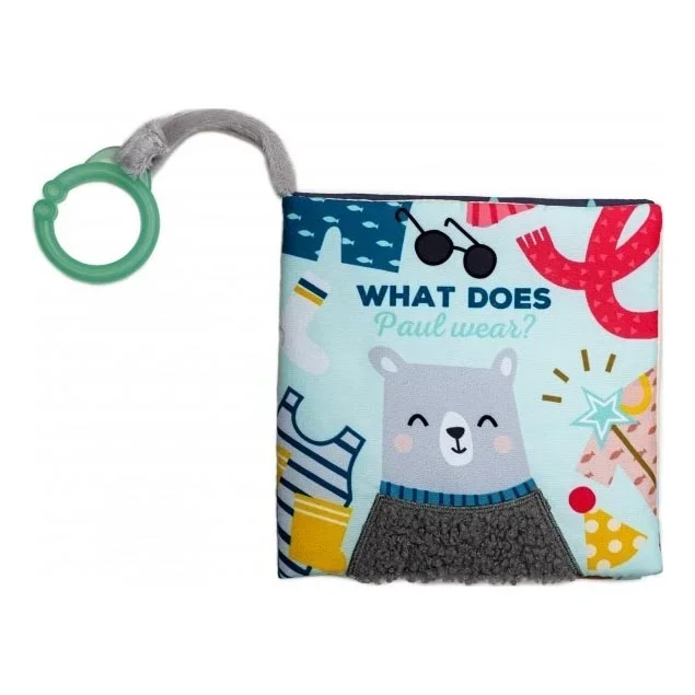 Taf Toys – Libro Textil para Bebé Osito de Peluche