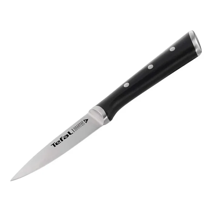 Tefal – Cuchillo de acero inoxidable ICE FORCE 9 cm cromo brillante/negro