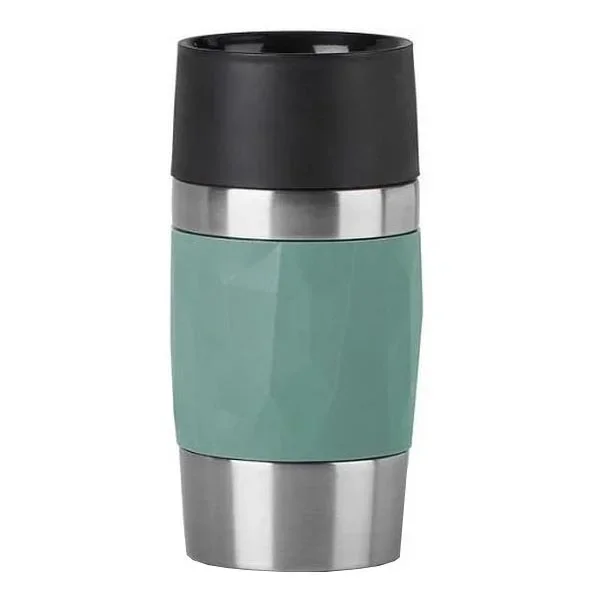 Tefal – Taza térmica 300 ml COMPACT MUG acero inoxidable/Verde