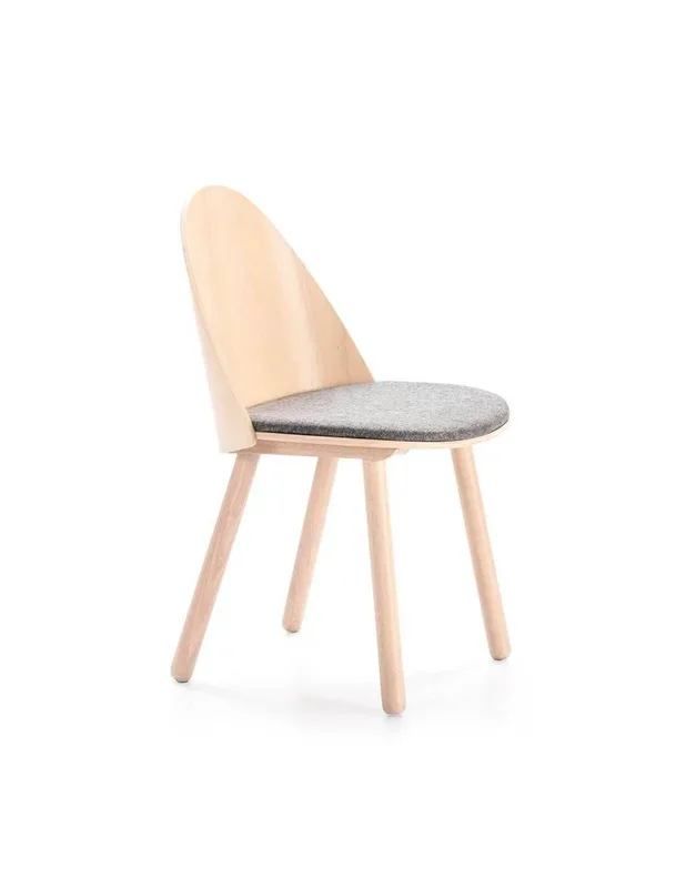 TEULAT SILLA DE DISEÑO UMA, madera natural