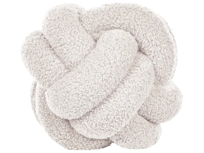 Throw Cushion MALNI Boucle 19 x 19 cm Off-White Solid