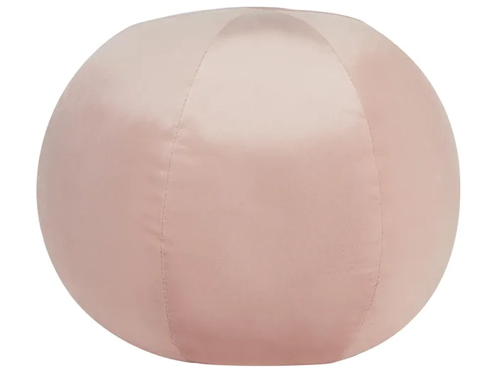 Throw Cushion SALVIA Velvet 30 x 30 cm Pink Solid