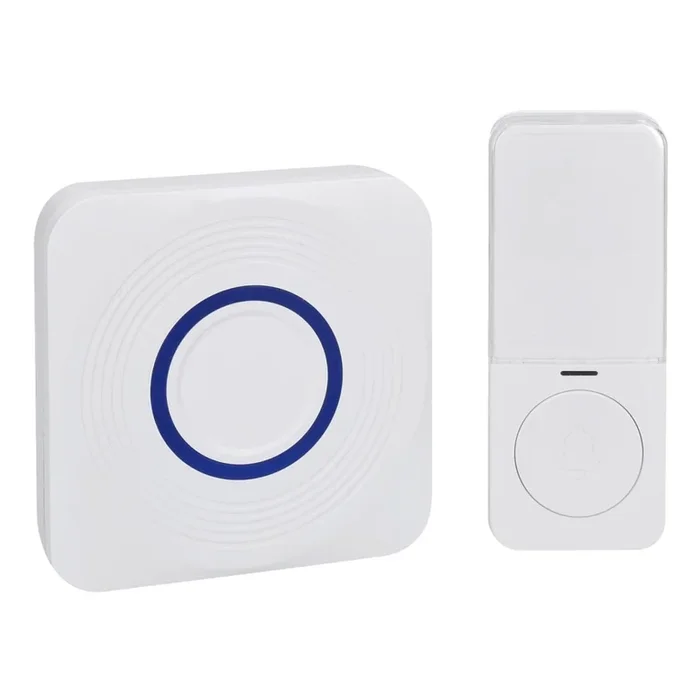 Timbre inalámbrico a pilas 3xAAA/1x3V IP56 blanco
