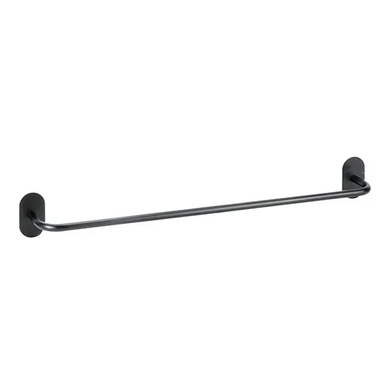 Toallero 64,5×7,2 cm acero inoxidable/negro