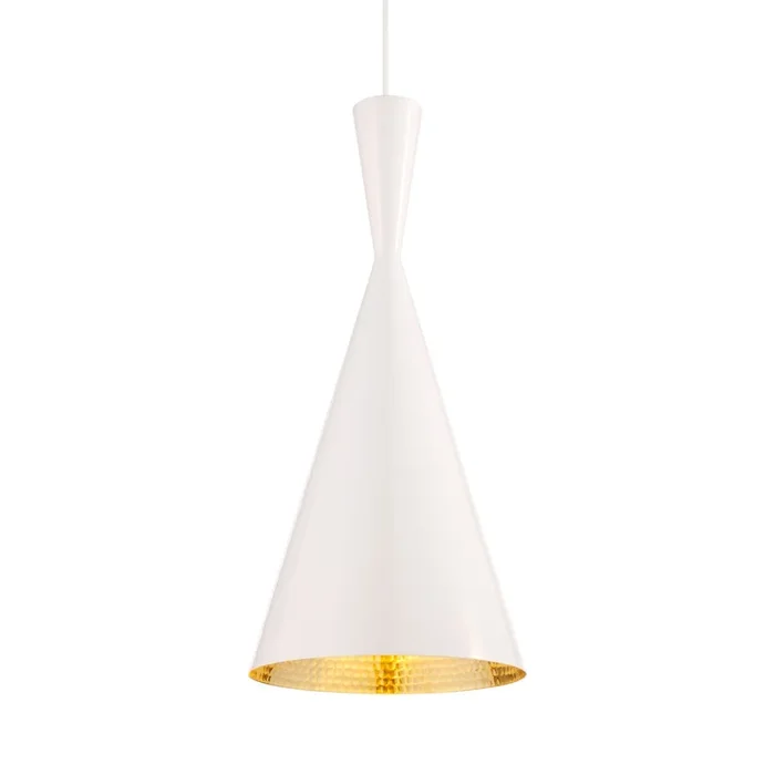 Tom Dixon Beat Tall lámpara colgante LED, blanco