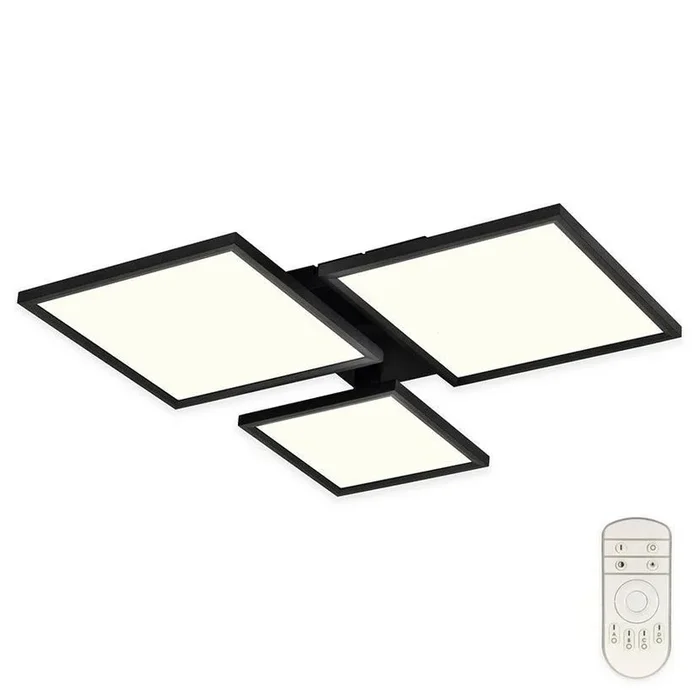 Top Light – Lámpara de techo LED regulable MERKUR LED/50W/230V 3000-6500K negro + control remoto