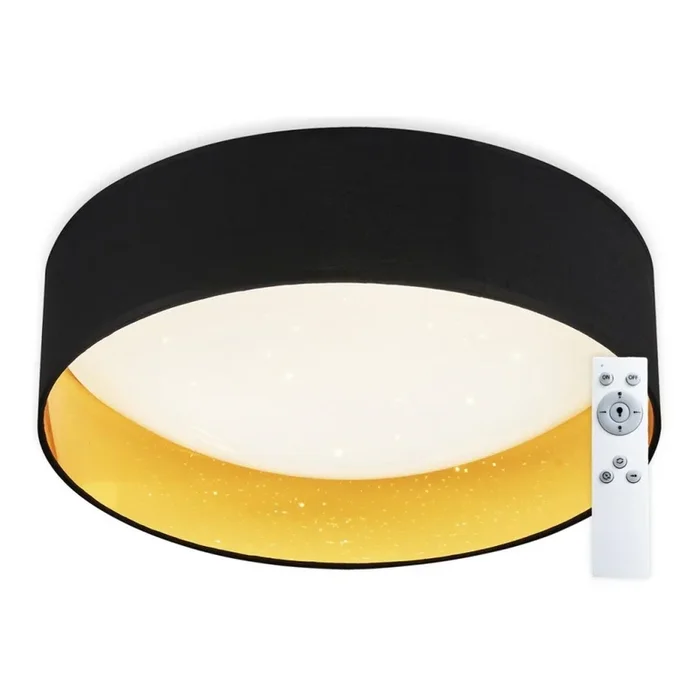 Top Light – Plafón LED regulable IVONA 40C RC LED/24W/230V + control remoto negro