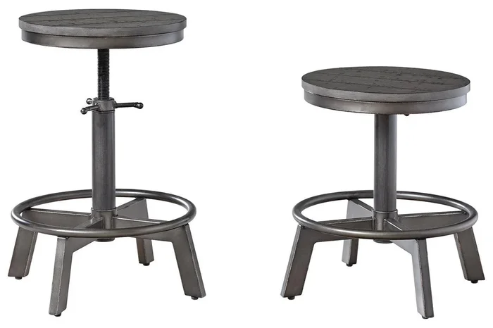 Torjin Gray Counter Height Stool, Set of 2