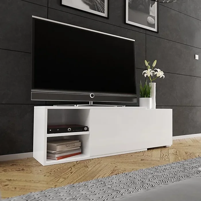 TV mesa CLIF 40×180 cm blanco
