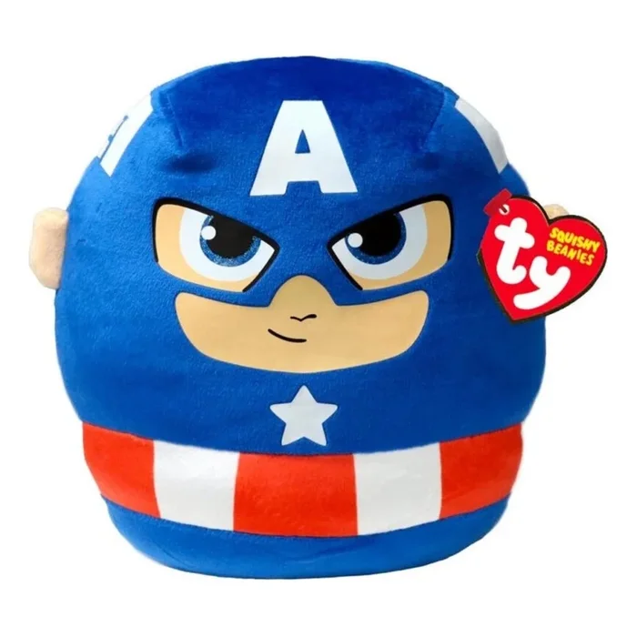TY – Juguete de peluche Squishy CAPTAIN AMERICA 22 cm