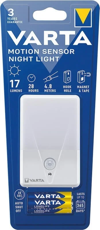 Varta 16624101421 – Lámpara LED de orientación con sensor NIGHT LIGHT LED/3xAAA