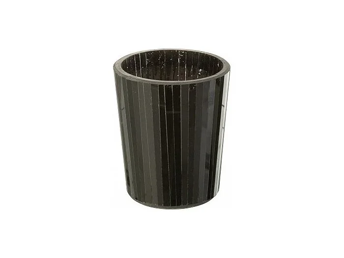 Vela perfumada 50H en tarro de vidrio negro 12.5×12.5×15.5 cm