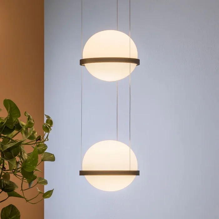 Vibia Palma 3726 colgante LED 2 luces, grafito