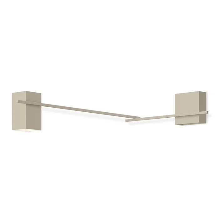 Vibia Structural 2620 aplique esquina, gris claro