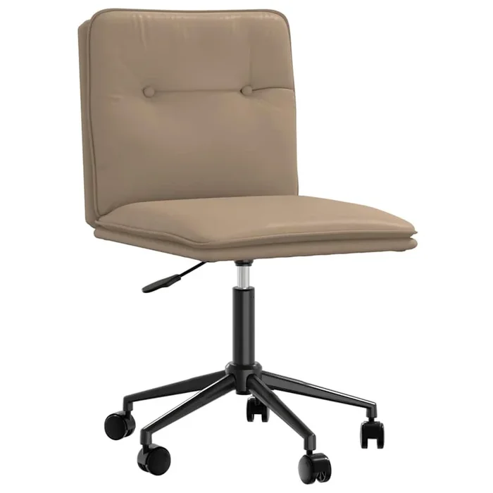 vidaXL Silla de comedor capuchino cuero sintético
