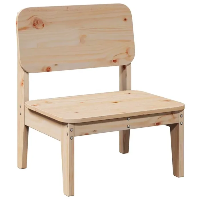vidaXL Silla de jardín de madera maciza de pino 60×52,5×72 cm