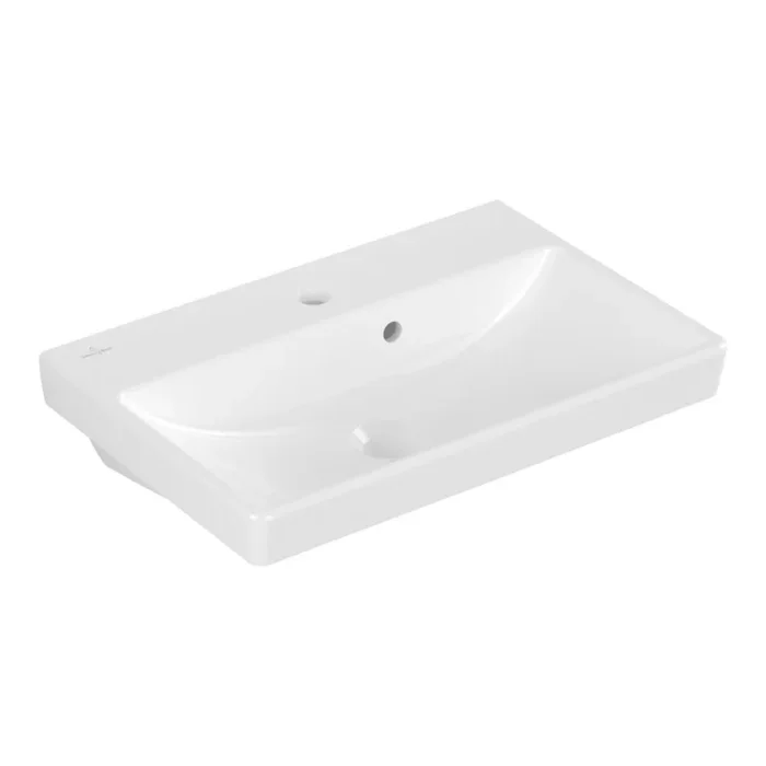 Villeroy & Boch 4A005501 – Lavabo suspendido AVENTO 55×37 cm cerámica/blanco