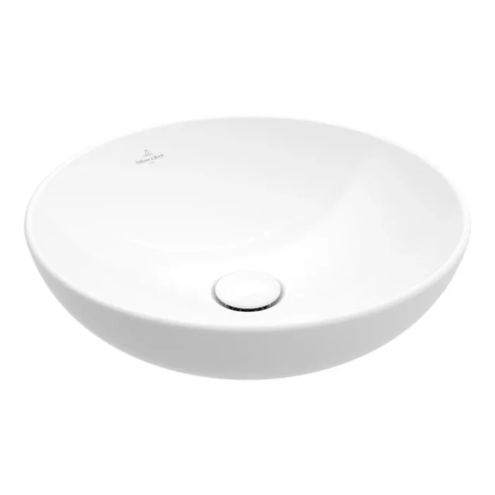 Villeroy & Boch 4A460001 – Lavabo de encimera LOOP&FRIENDS Ø 42 cm cerámica/blanco