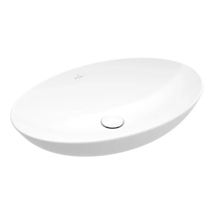 Villeroy & Boch 4A470101 – Lavabo sobre encimera LOOP&FRIENDS 56×38 cm cerámica/blanco
