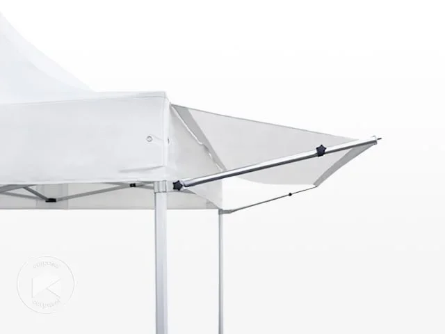 Visera con lona de poliéster de 3m para carpas plegables PREMIUM y PROFESSIONAL, blanco