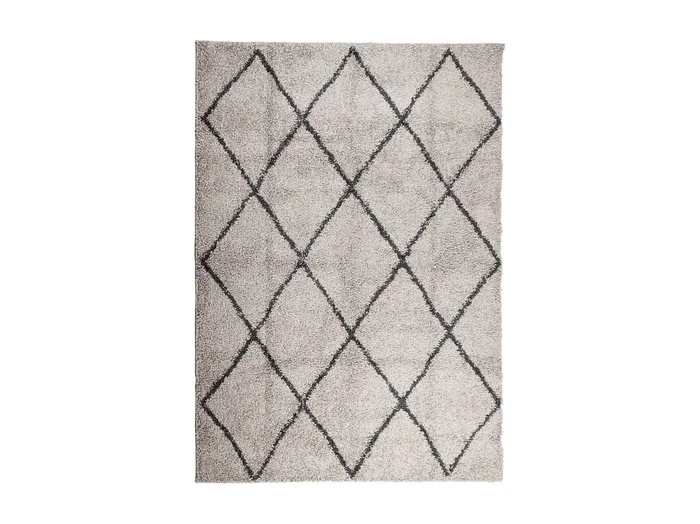 Vito Alfombra pelo largo moderna PAMPLONA beige antracita 120×170 cm