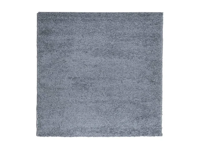 Vito Alfombra peluda de pelo largo moderna PAMPLONA azul 120×120 cm