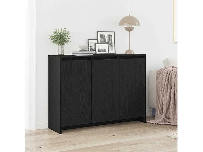 Vitrina Negro 102 x 33 x 75 cm Madera contrachapada
