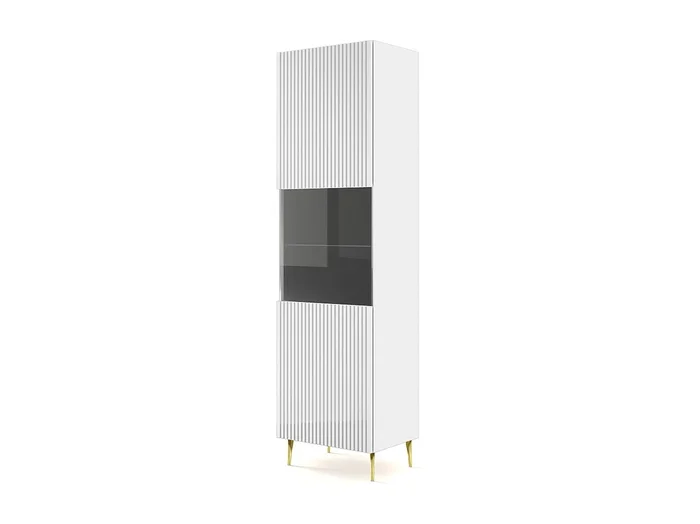 Vitrina RavennaB 60x42x215 Blanco & Crema