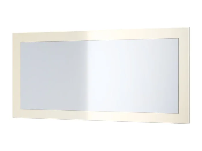 Vladon Espejo Lima, Espejo de pared con Marco moderno, Blanco de alto brillo (89 x 45 cm)
