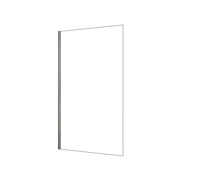 Walkin Mampara Panel de ducha Panel Pantalla Fija Vidrio Templado de 8mm con Tratamiento Antical Perfil Cromo (48-50)x200cm