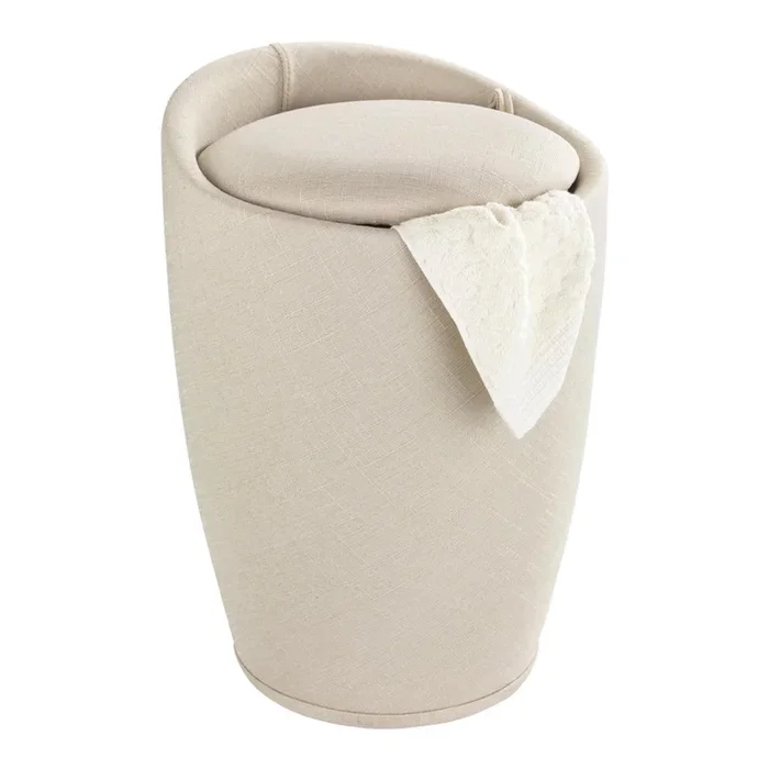 WENKO 22834100 – Taburete CANDY 36 x 50,5 cm beige/negro