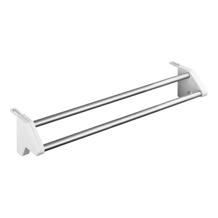 WENKO 3703100 – Tendedero de ropa TWIN 60×13 cm plateado/blanco