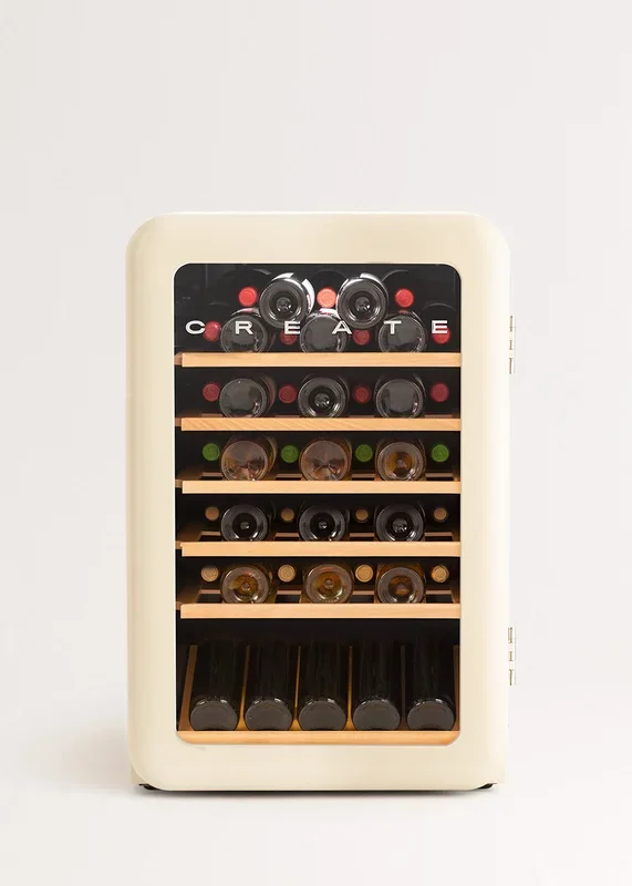 WINECOOLER RETRO – Vinoteca eléctrica de estilo retro para 12, 45 o 76 botellas