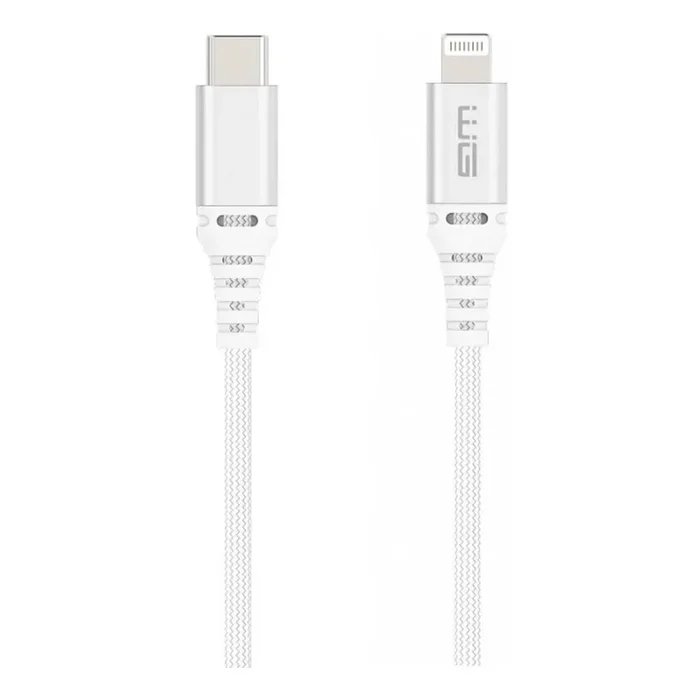 Winner Group – Cable USB MFI Lightning / USB-C 1m blanco