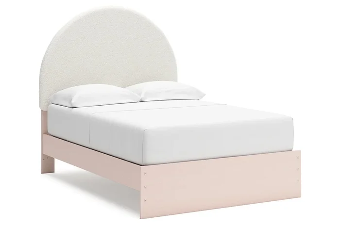 Wistenpine Blush Full Upholstered Platform Bed