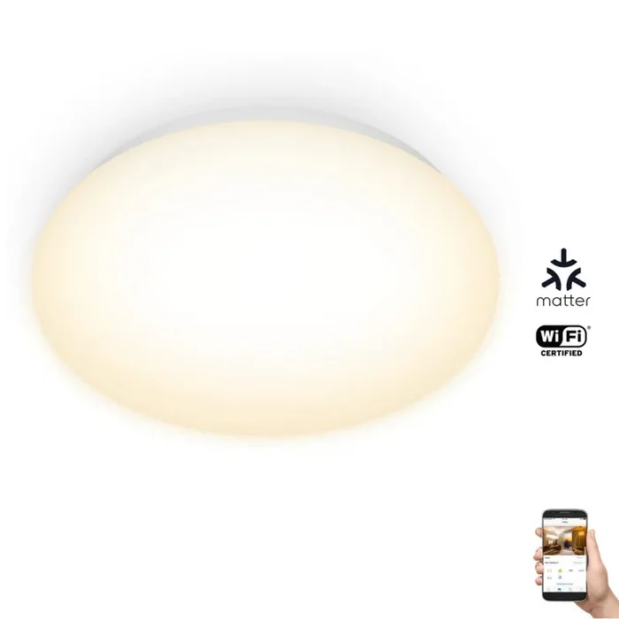WiZ – Plafón LED regulable SUPERSLIM LED/17W/230V 2700K Wi-Fi