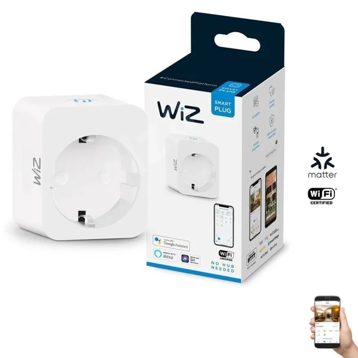 WiZ – Toma inteligente F 2300W Wi-Fi SCHUKO
