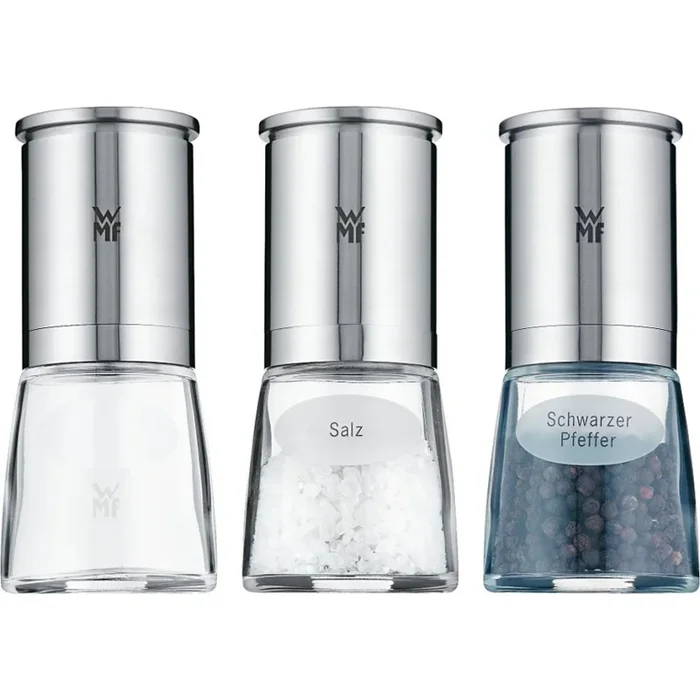 WMF – SET DE 3x Molinillo de especias DE LUXE acero inoxidable