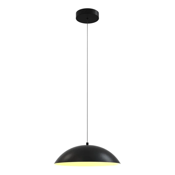 Wofi 6001-104 – Lámpara de araña LED regulable ROSCOFF LED/19W/230V negro/dorado