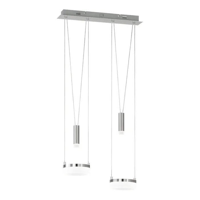 Wofi 7263.04.54.6000 – Lámpara de araña LED regulable JETTE 2xLED/7,5W/230V + 2xLED/1W