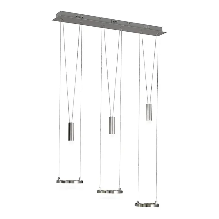Wofi 7263.06.54.6000 – Lámpara de araña LED regulable JETTE 3xLED/7,5W/230V + 3xLED/1W