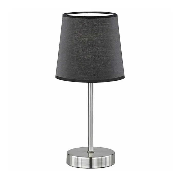 Wofi 8324.01.10.0000 – Lámpara de mesa CESENA 1xE14/42W/230V negro