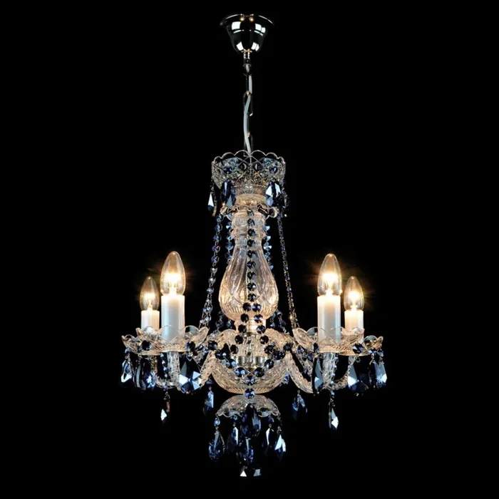 Wranovsky JWZ102052101 – Lámpara de araña colgante de cristal DE LUXE 5xE14/40W/230V