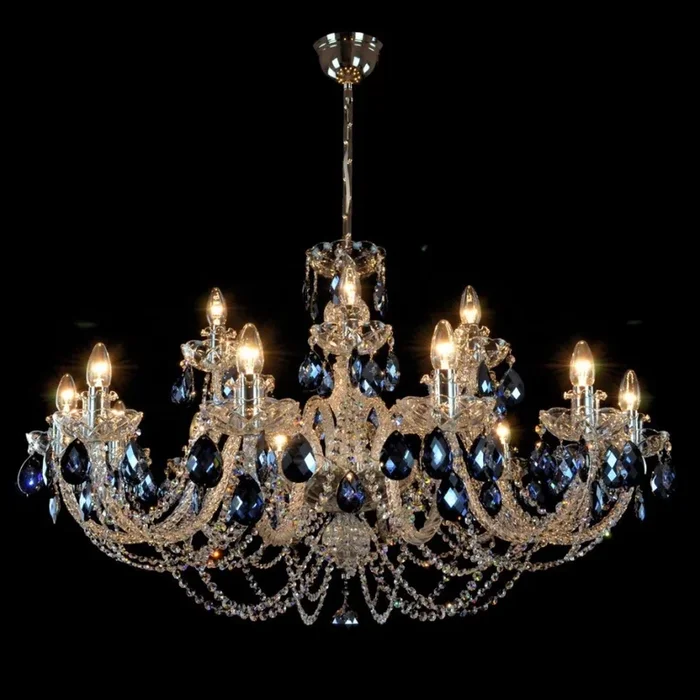 Wranovsky JWZ166182231 – Lámpara de araña colgante de cristal OCEAN 18xE14/40W/230V