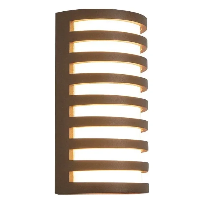 Zambelis E341 – Aplique LED para exterior LED/10W/230V 3000K IP65 marrón