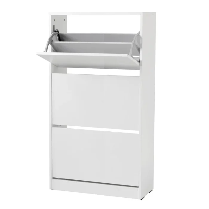 Zapatero 3 Puertas Abatibles 121X73X26 Blanco